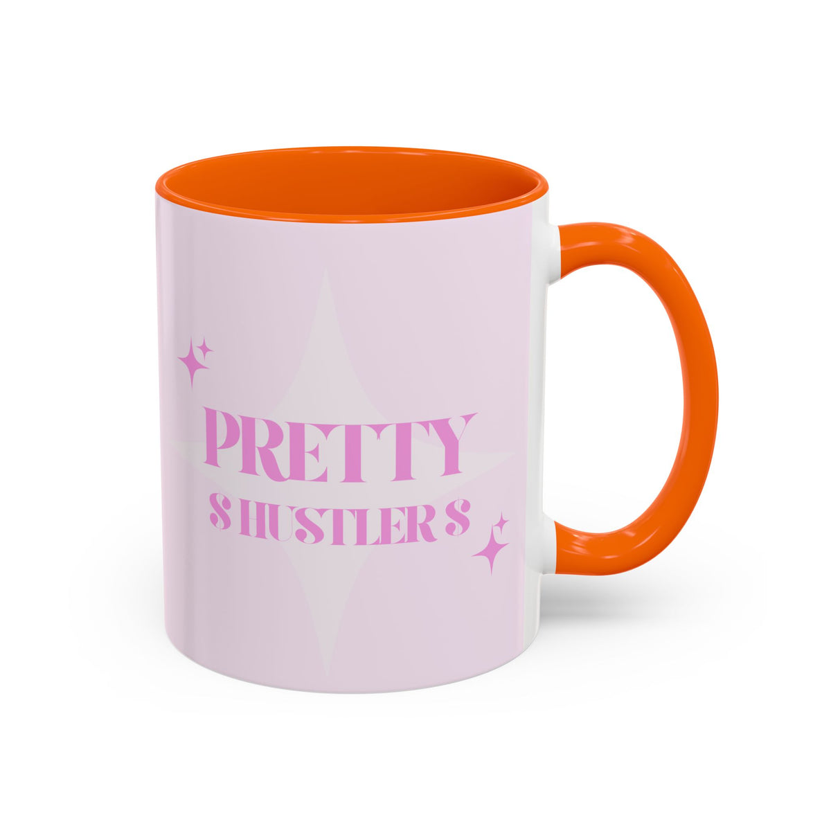 Pretty Sisters Accent Coffee Mug — Pink Sparkle 11/15oz